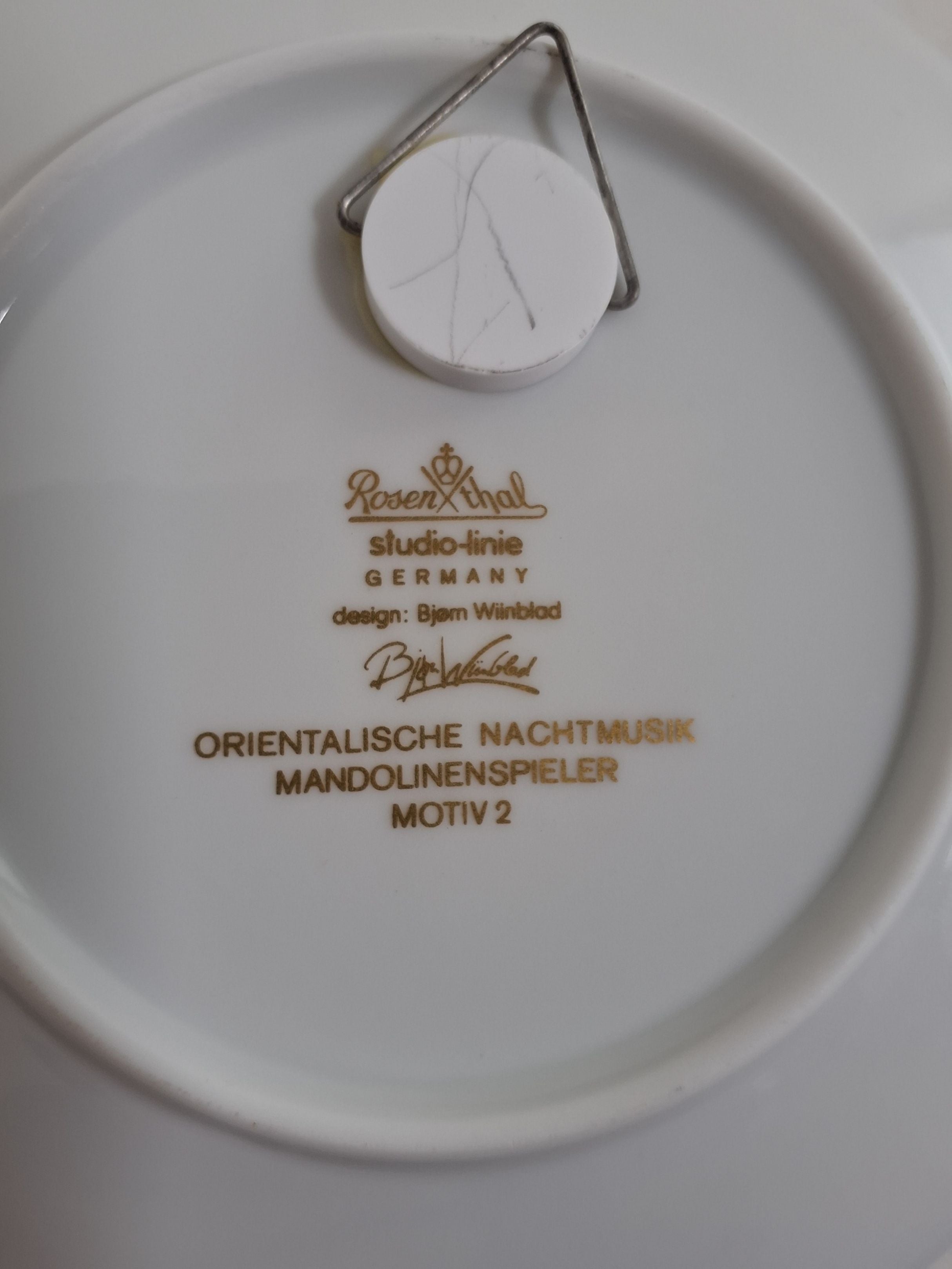 Platte Mandolinspieler 2 Wiinblad