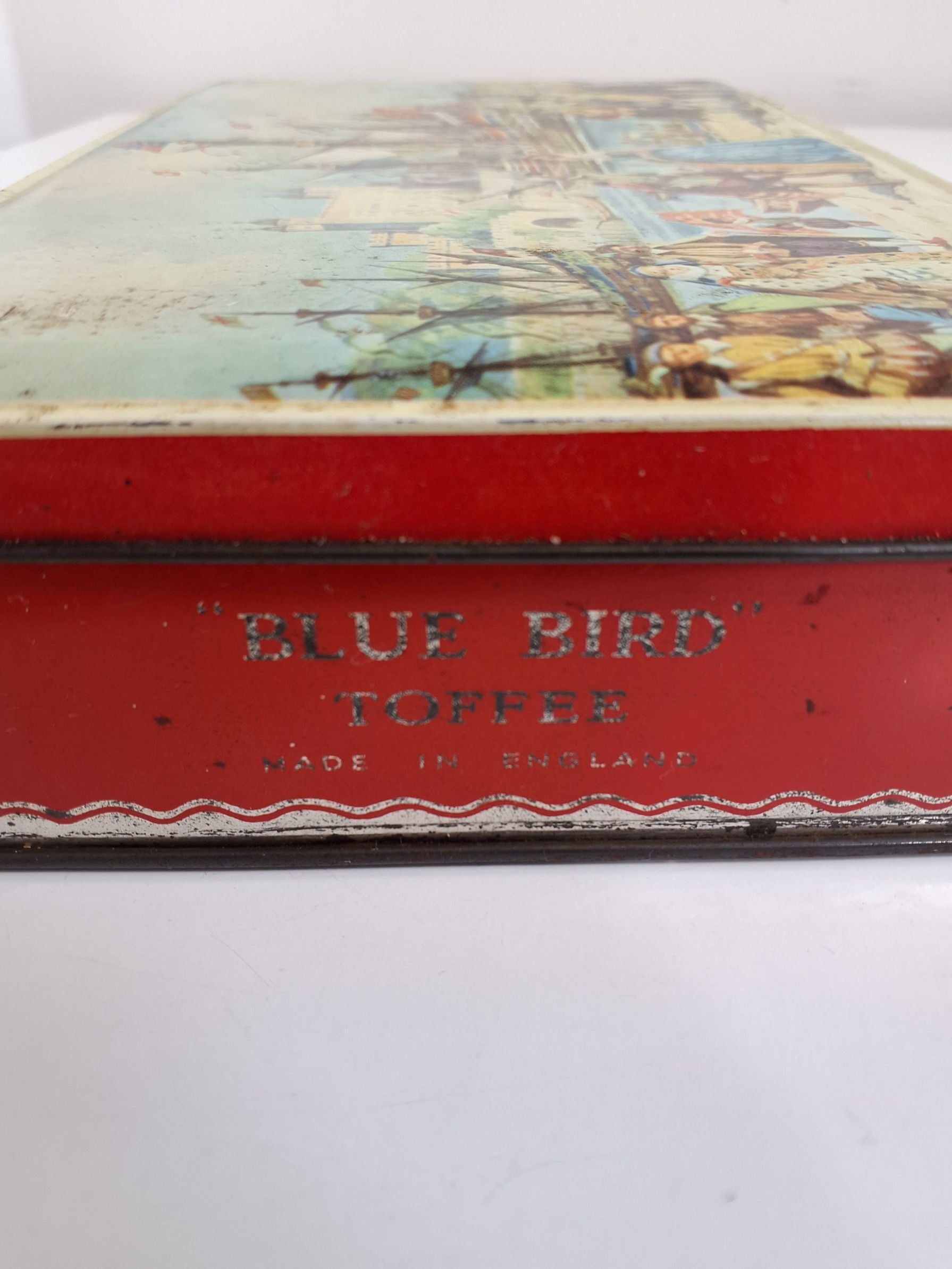 Vintage Blue Bird Toffee metalæske