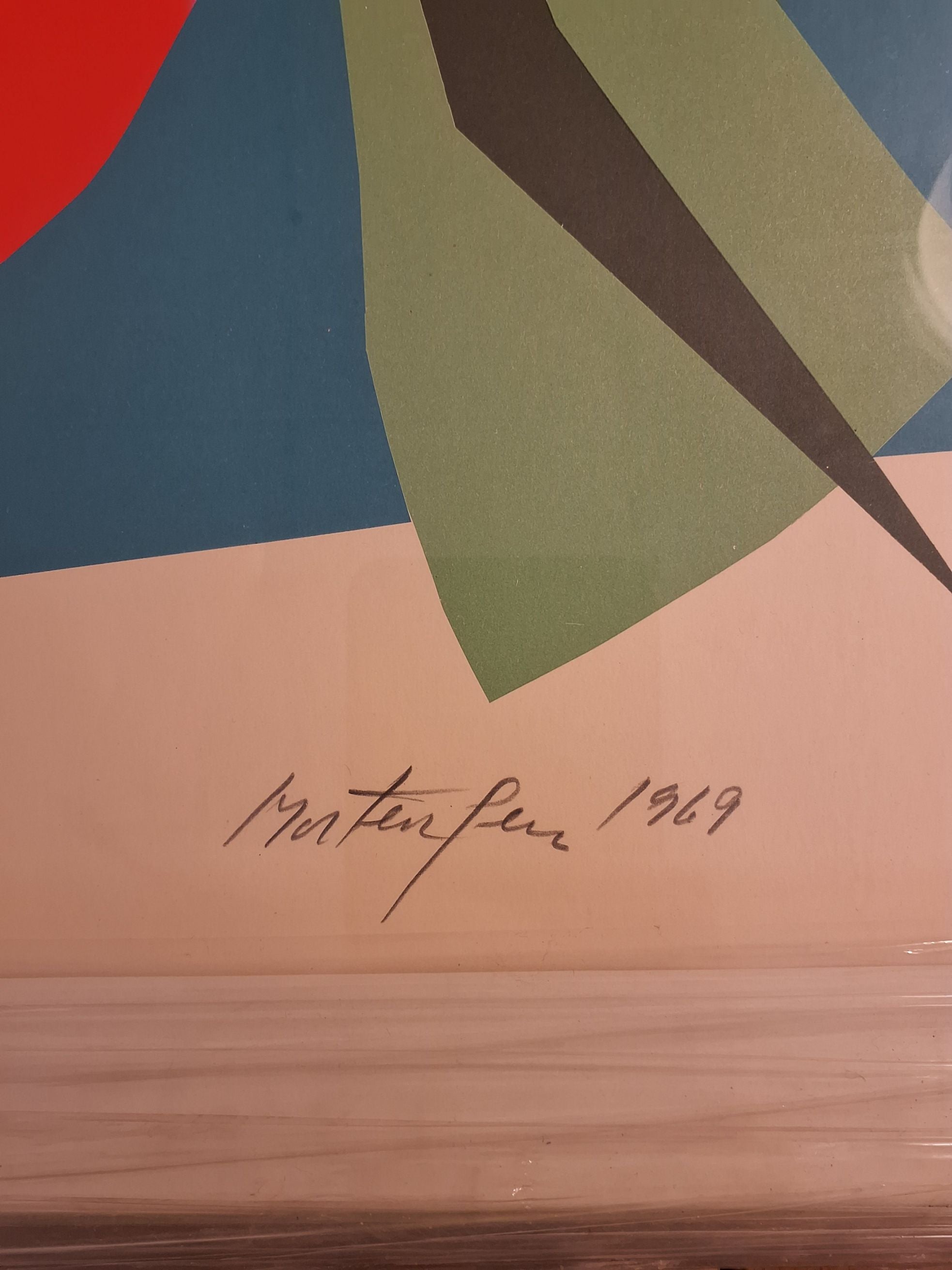 Richard Mortsensen Litografi 1969