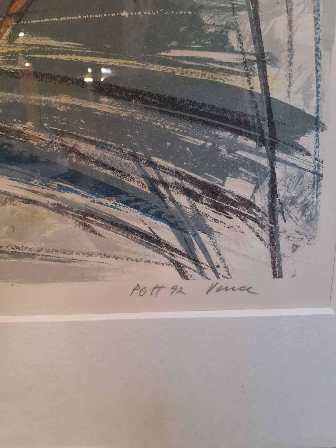 Litografi af P.O. Hansen fra 1992