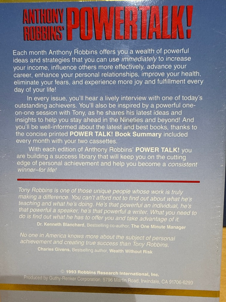 Kasettebånd - Power talk Antony Hopkins