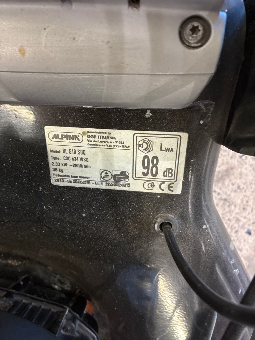 Alpina BL 510 SBQ benzindrevet plæneklipper