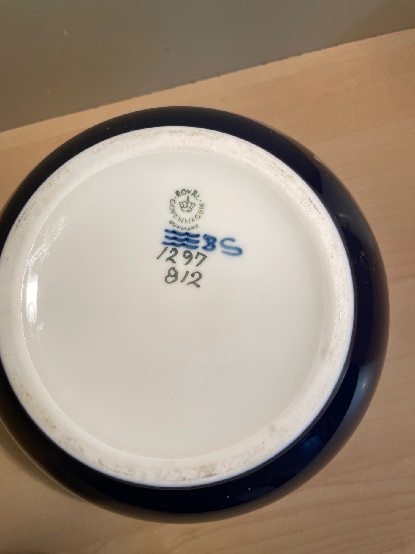 Rund vase fra Royal Copenhagen