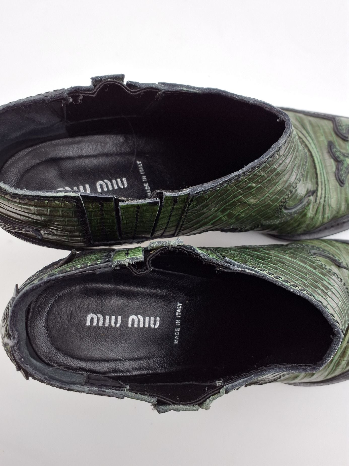 Miu Miu western-ankelstøvler
