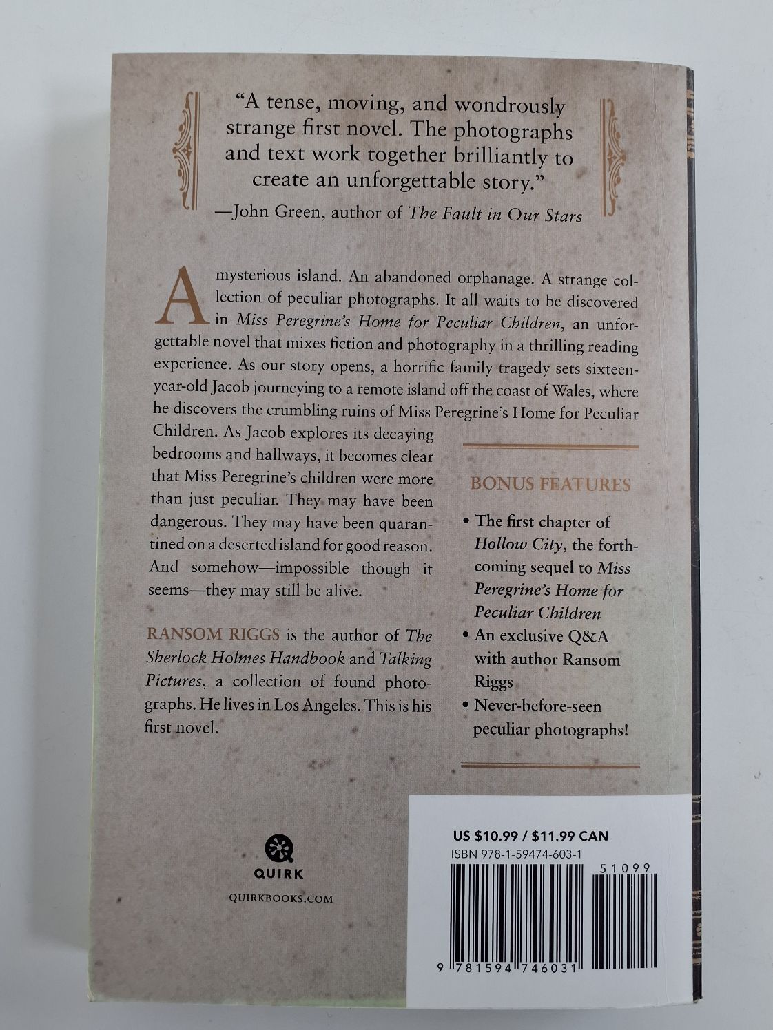 Miss Peregrine's home for perculiar children