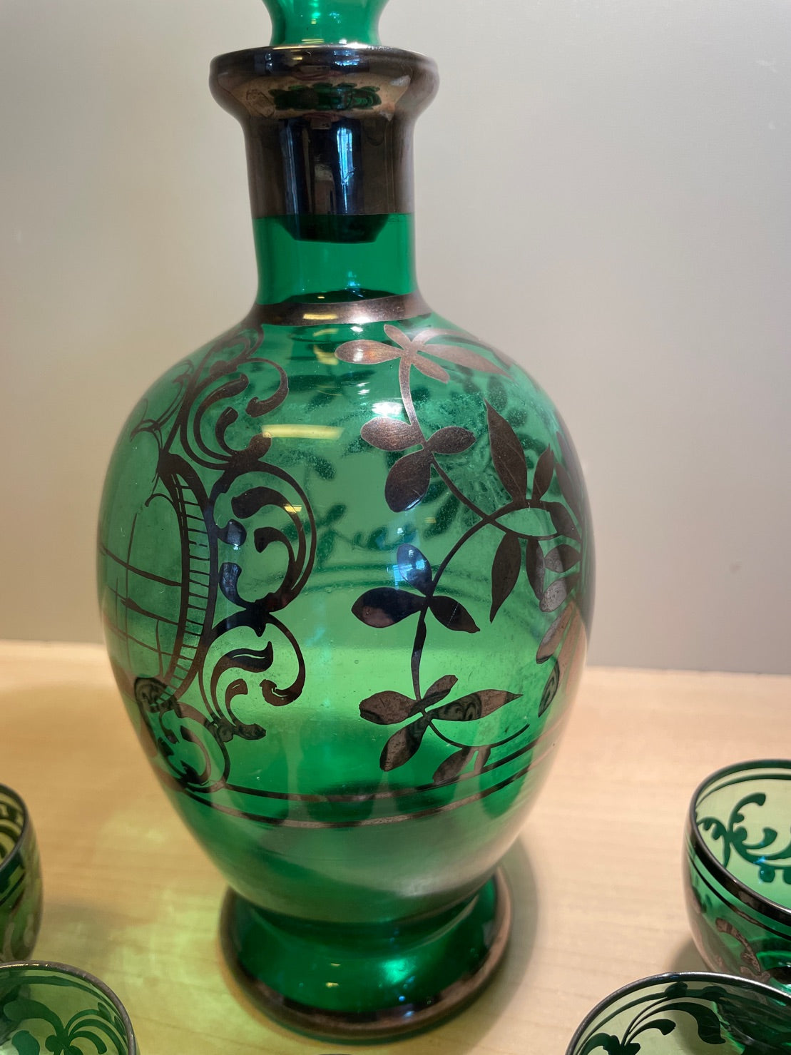 Karaffel med 5 små glas