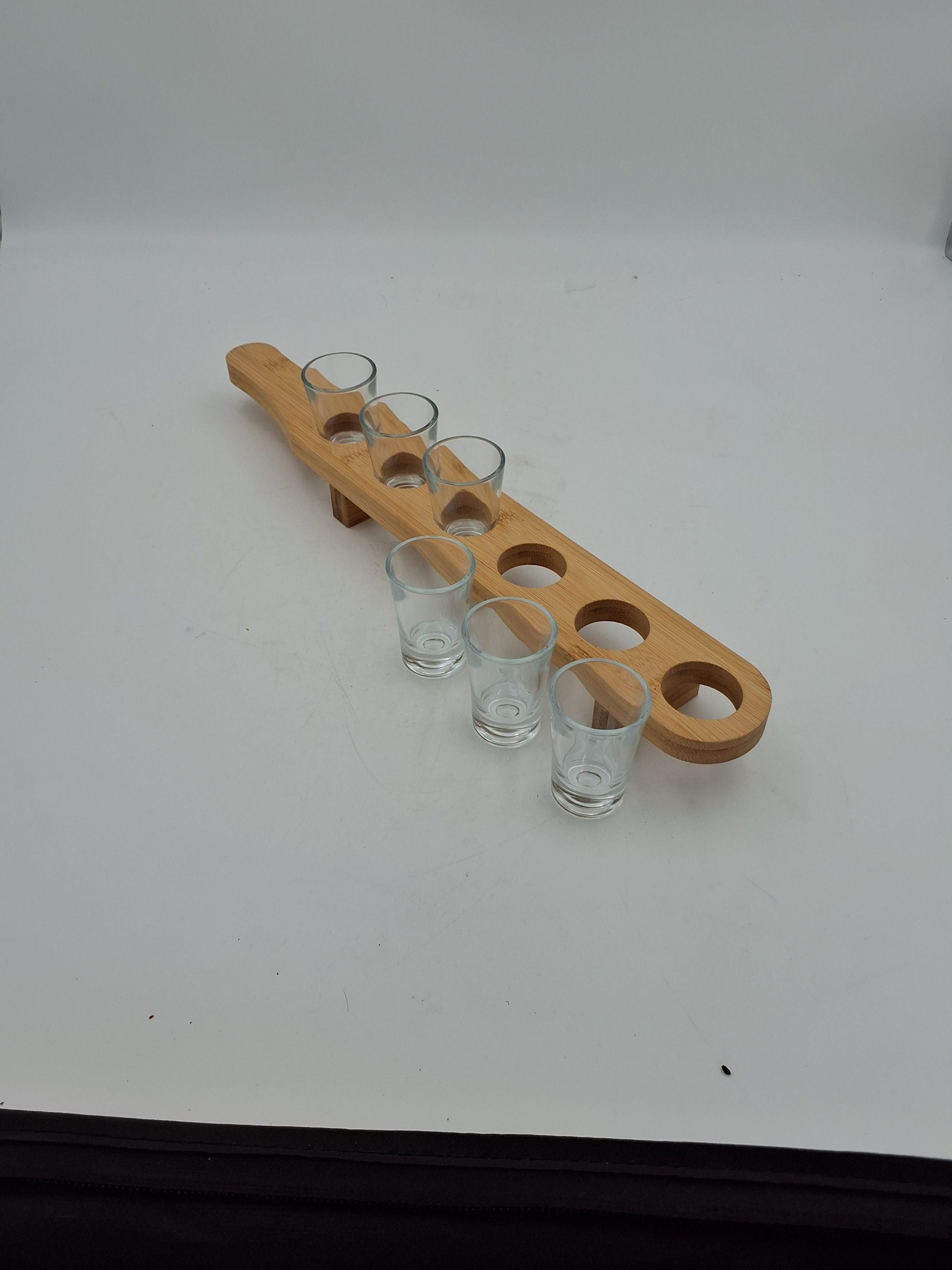 6 Atmosfera shotsglas med serveringsbakke