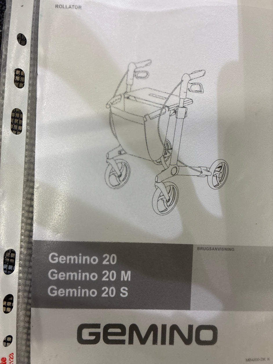 Pæn Gemino rollator næsten ikke brugt