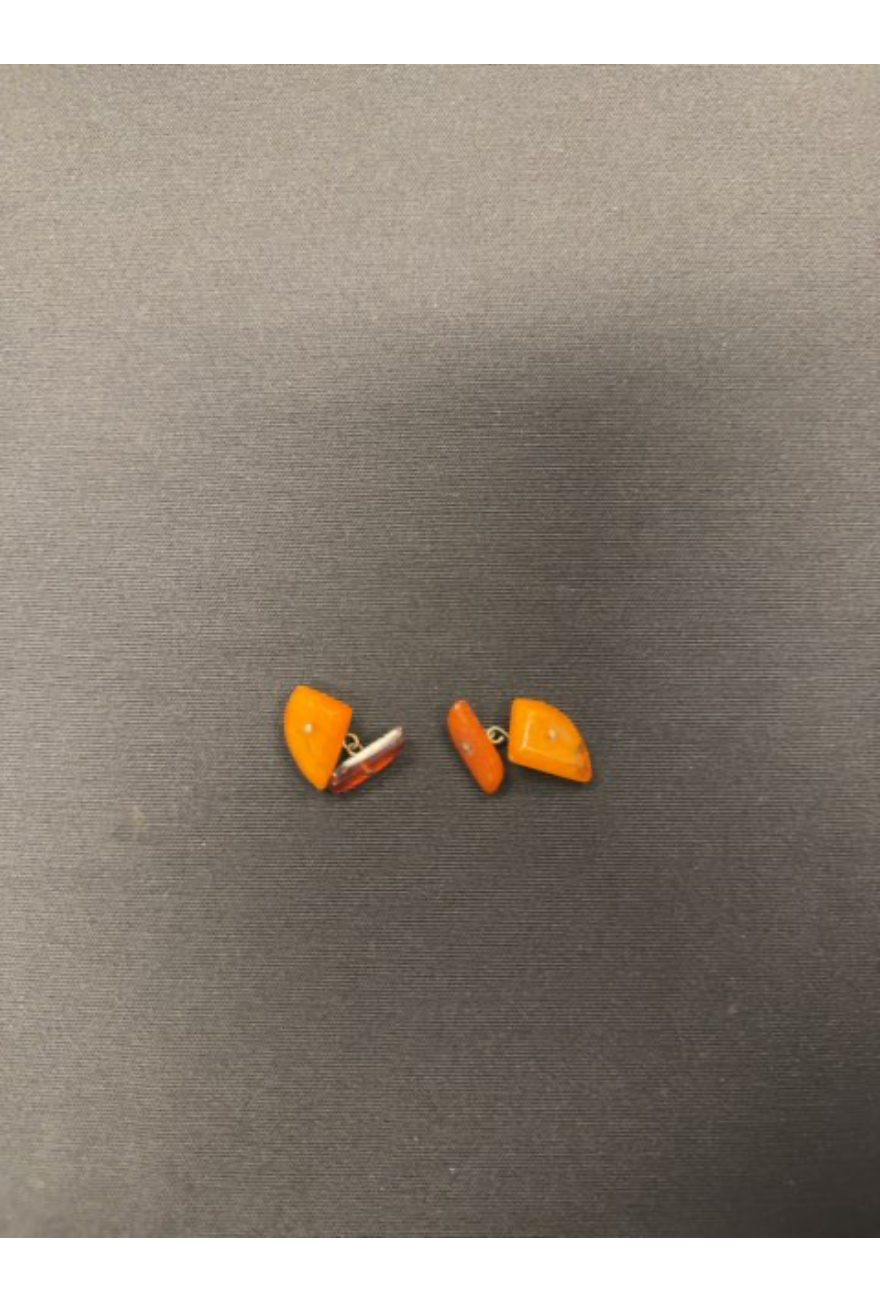 manchetknapper i butterscotch baltisk rav.