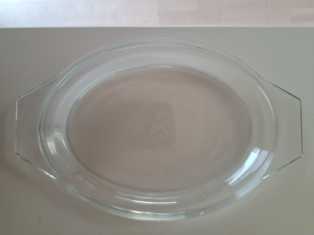Ovnfast fad I glas med låg