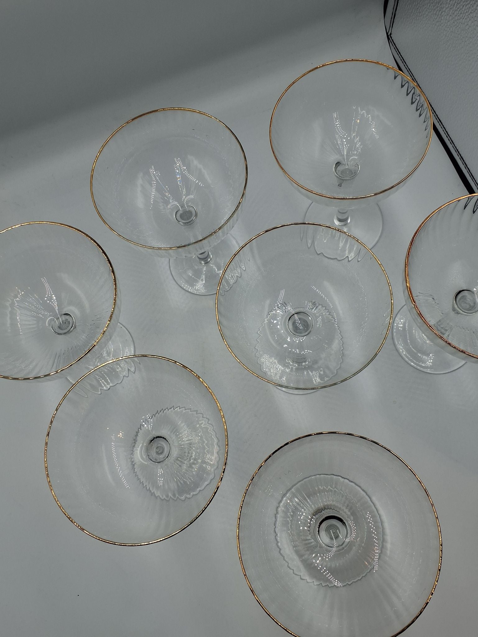 7 stk Palermo gold cocktail glas