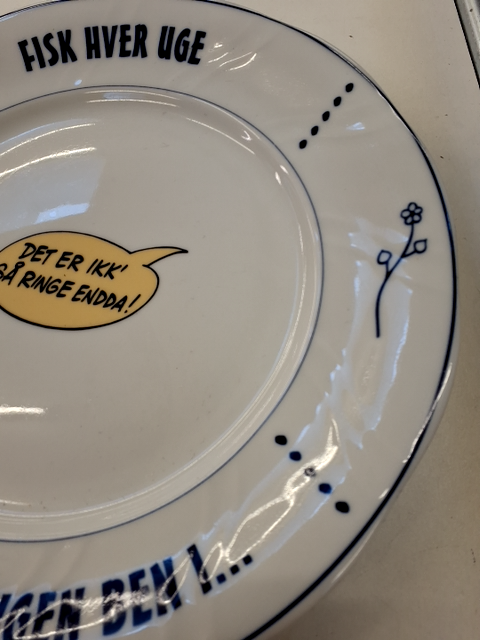 Fisketallerken fra reklame