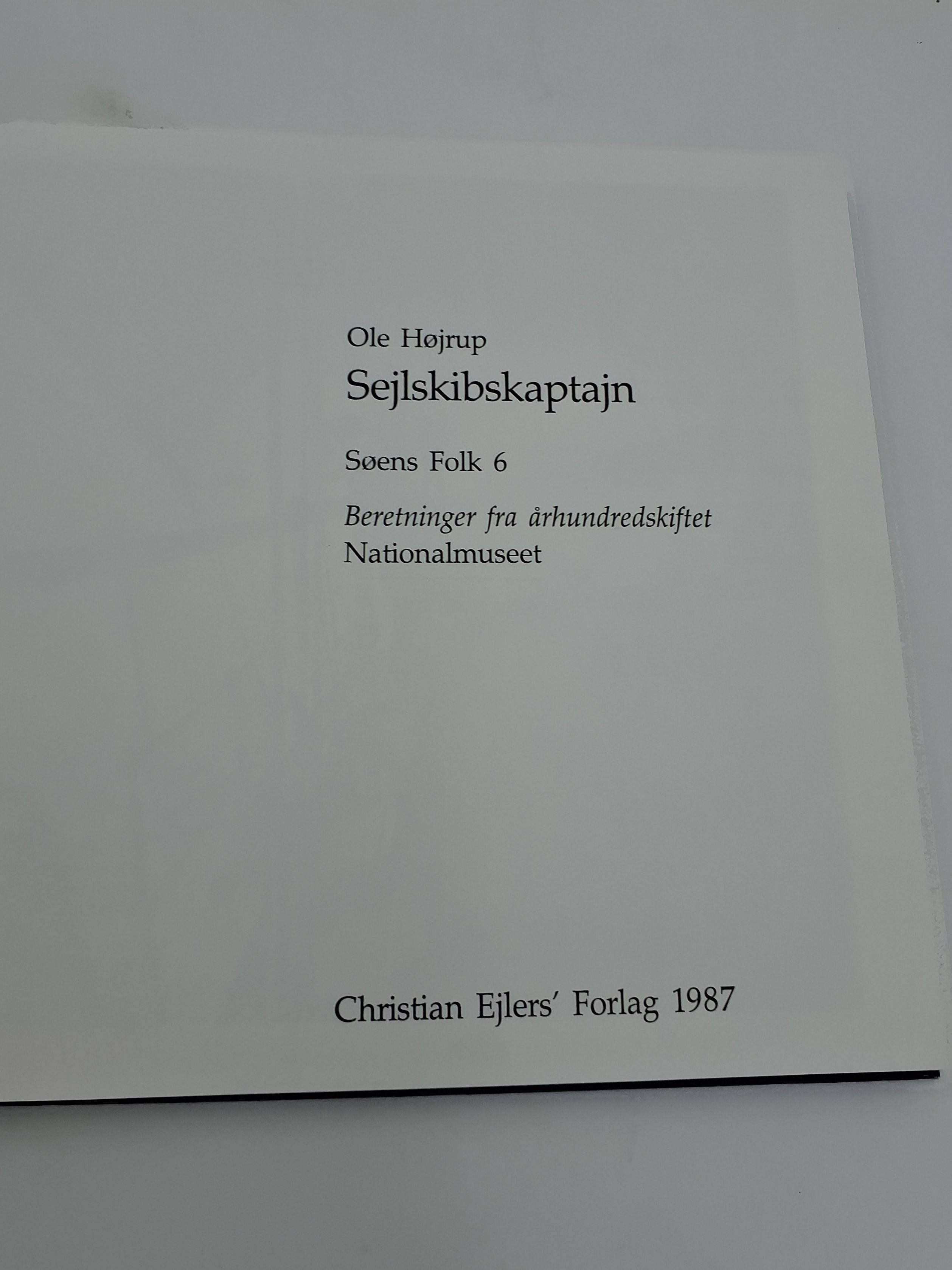 Nationalmuseet: "Søens Folk. Beretninger fra århundredeskiftet", bind 6-8.