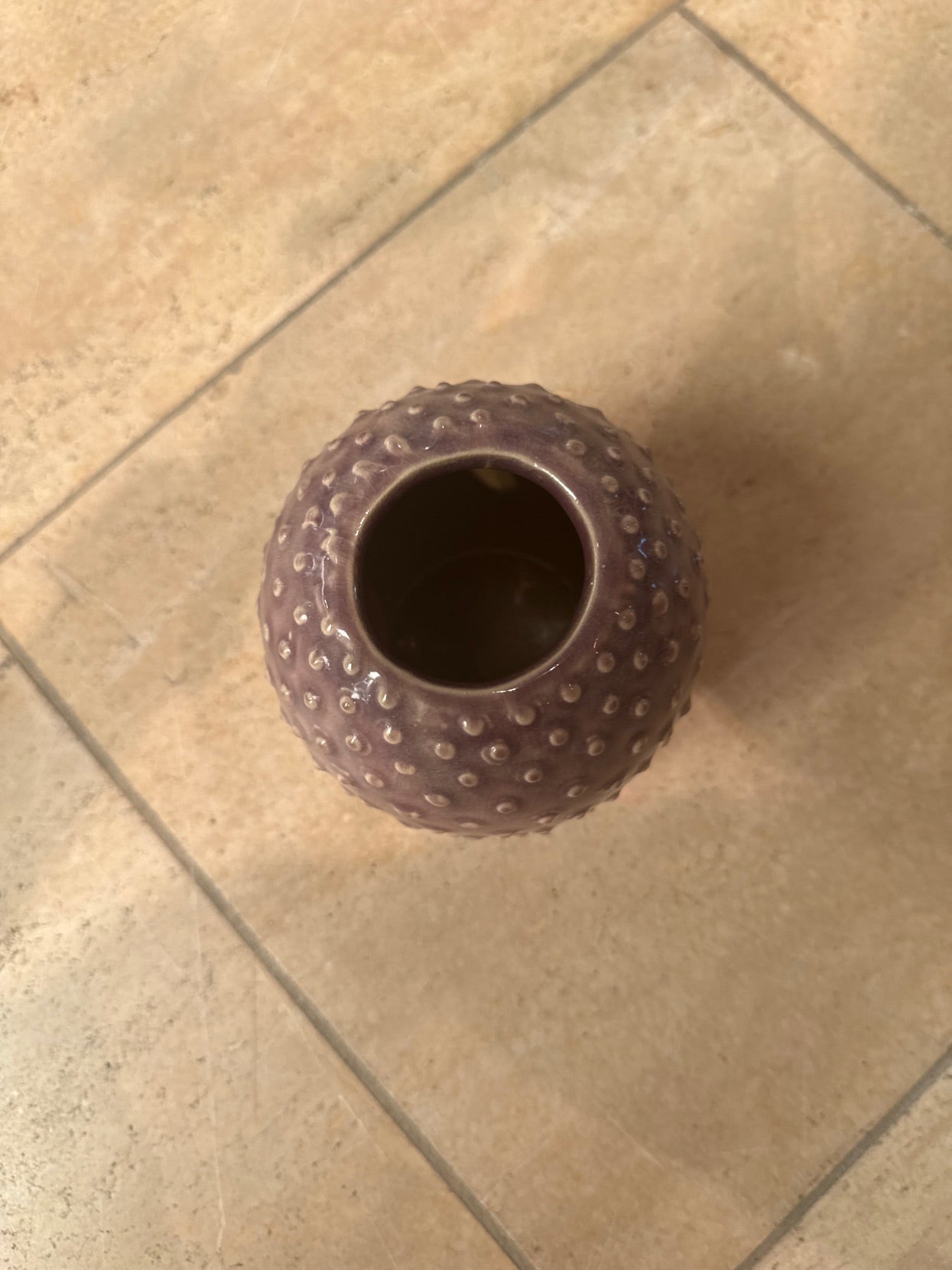 Keramikvase lilla