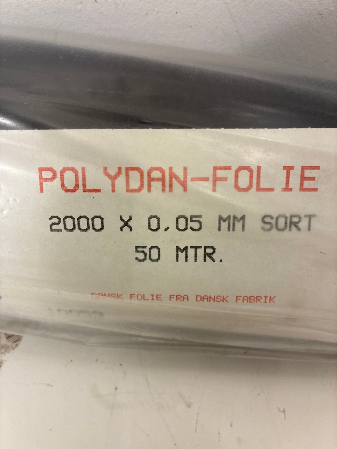 Polydan folie 2 meter x 50 m 0,05 my