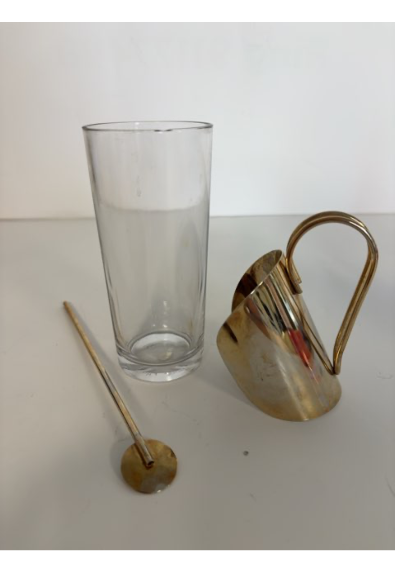 Gulvfarvet kaffeglas