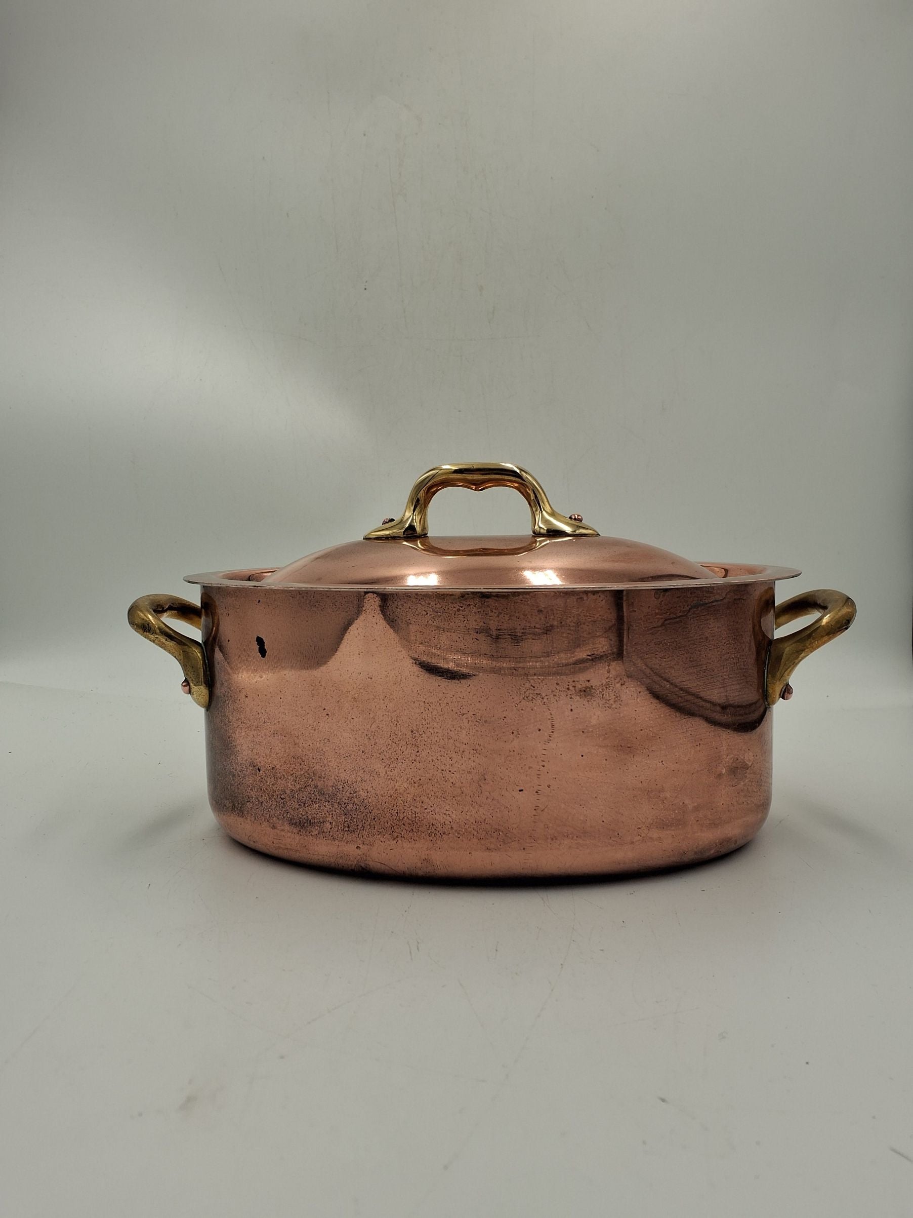 Oval kobber gryder