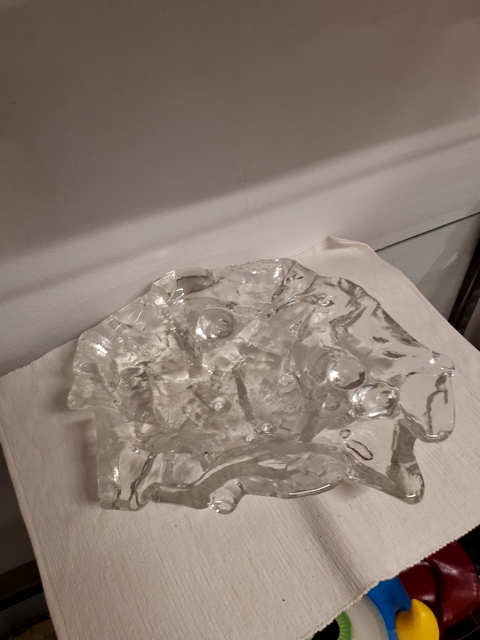 Rustikt glasfad