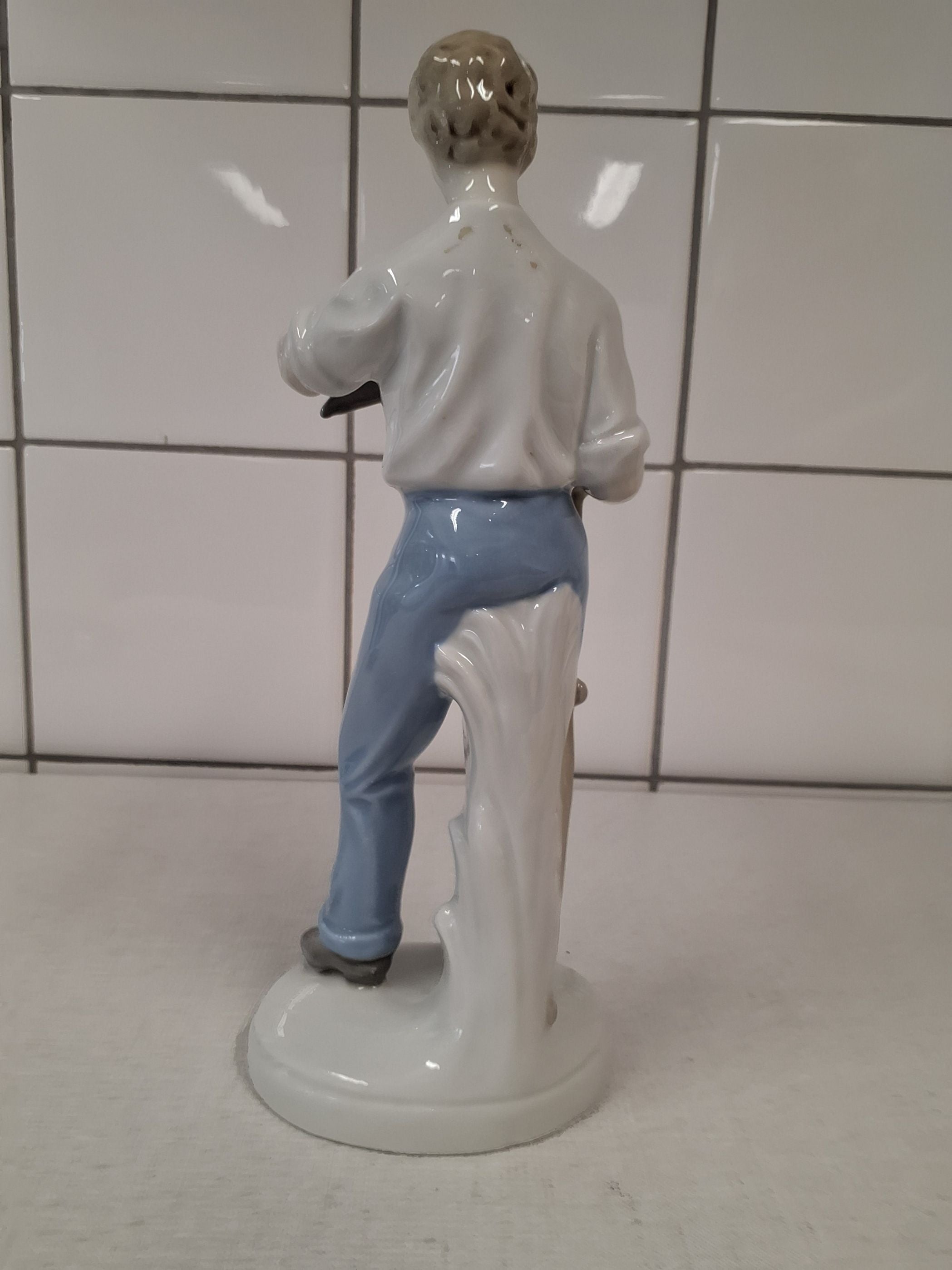 Carl Schedig Graefenthal figur - mand med le