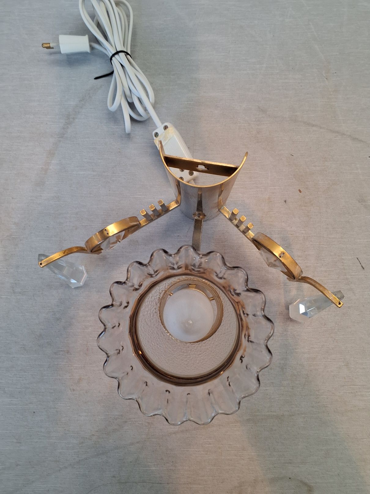 Vintage Væglampe i Messing