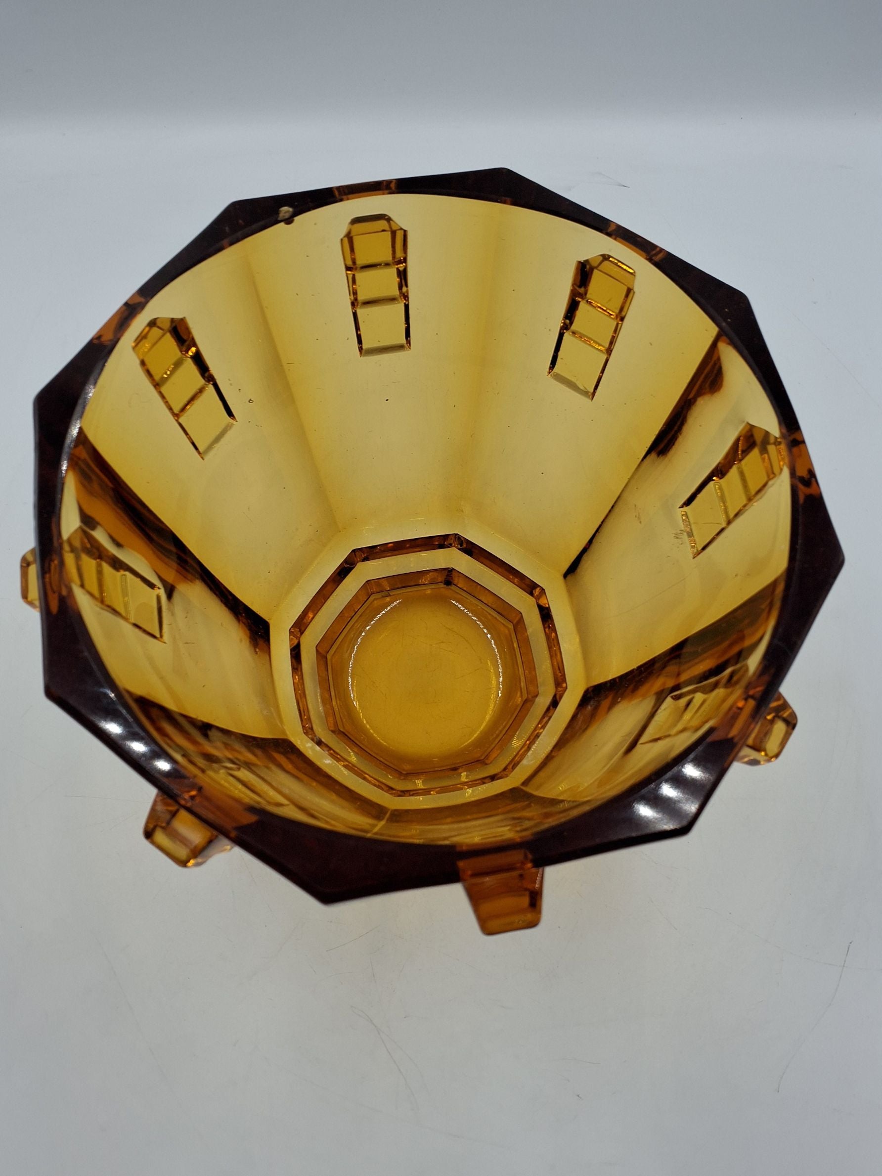 Antik Art Deco glas vase