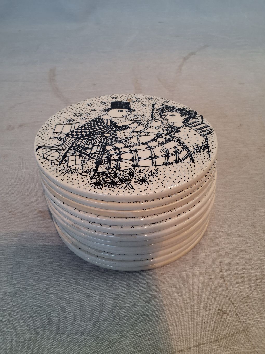 Bjørn Wiinblad Månedes Platter