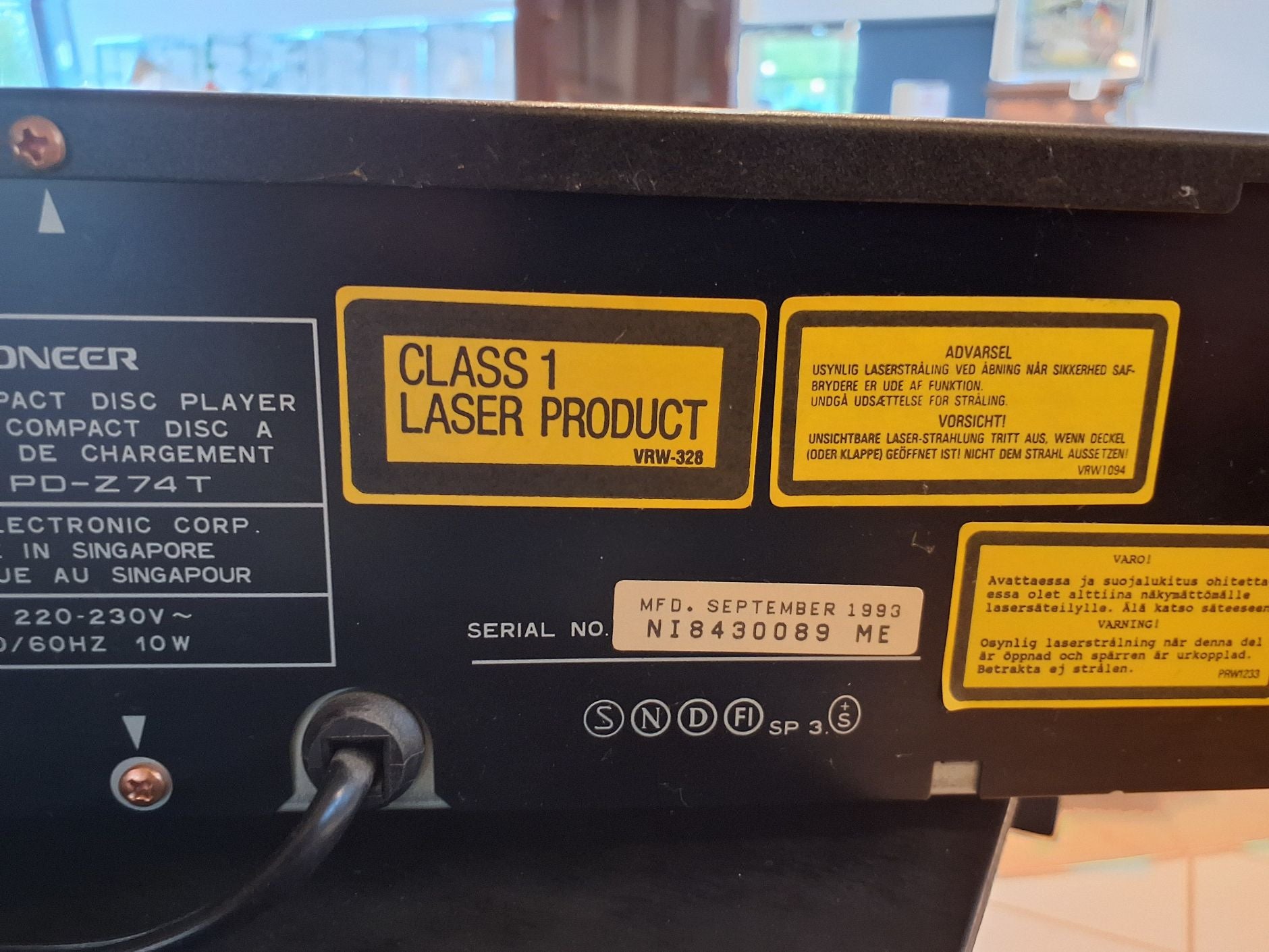 Pioner CD PD Z74T
