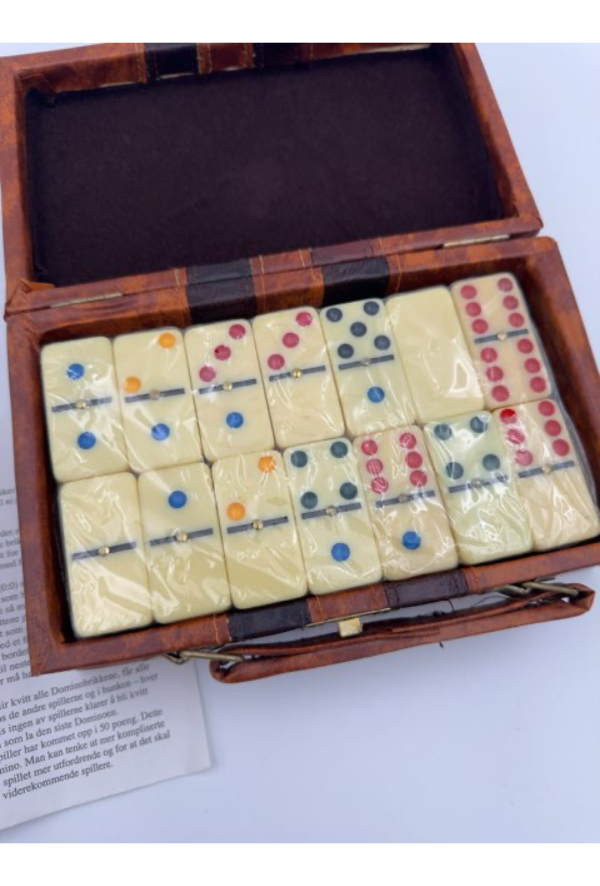 Domino spil kuffert