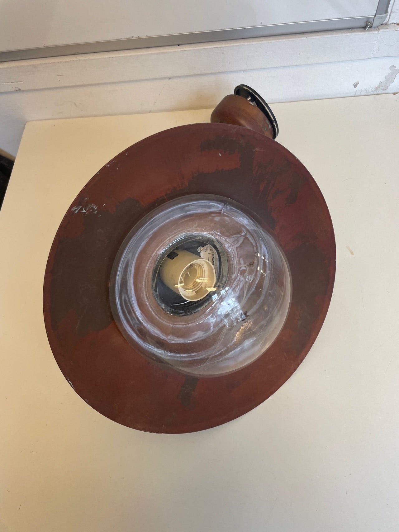 Udendørslampe i kobber
