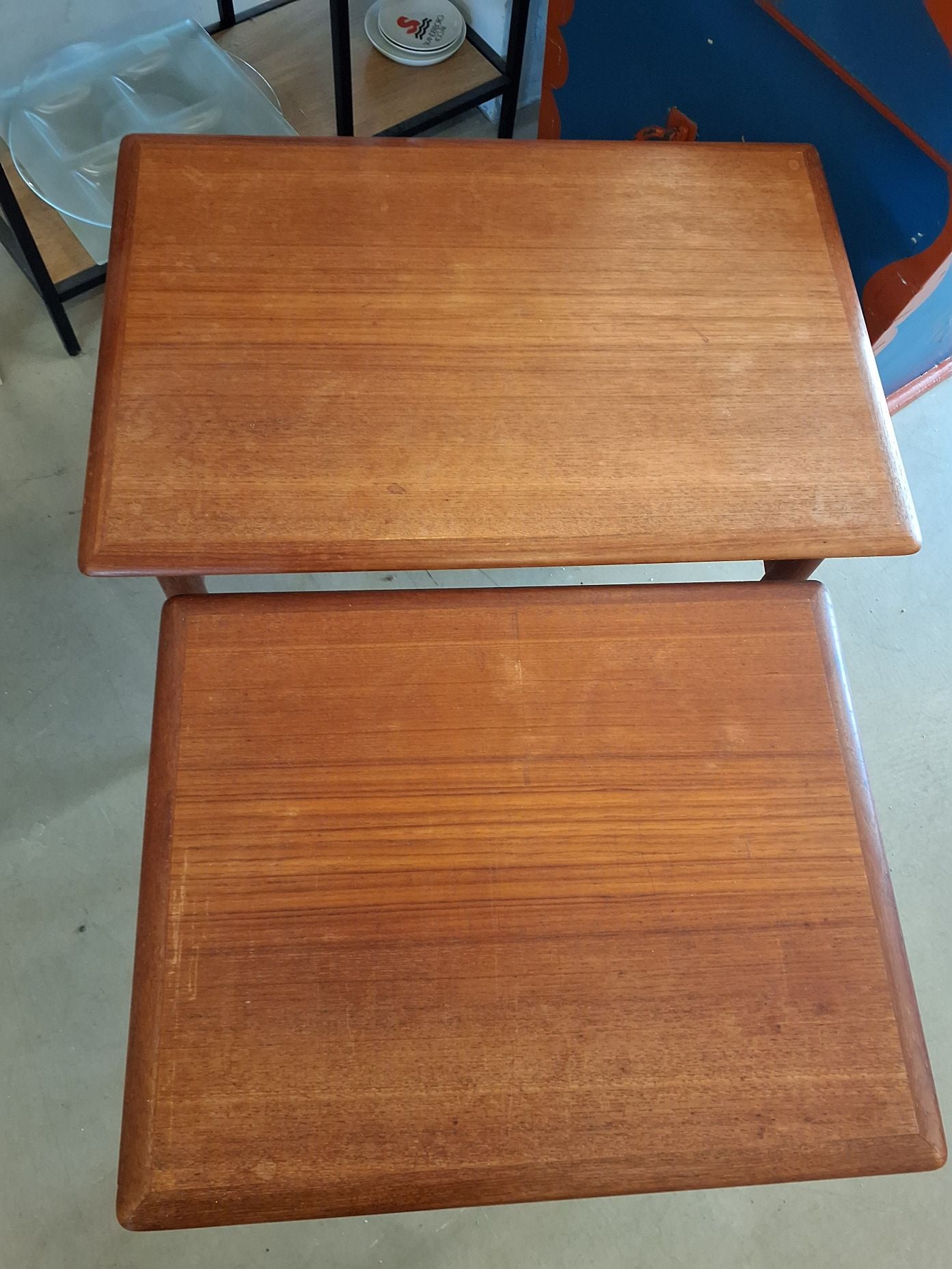 2 teak indskudsborde