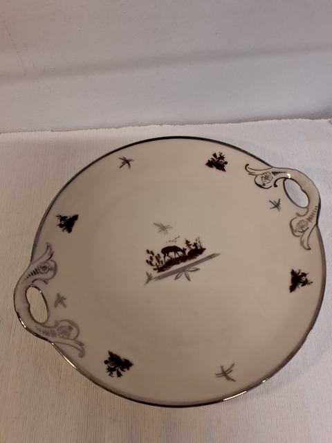 Rundt porcelænsfad