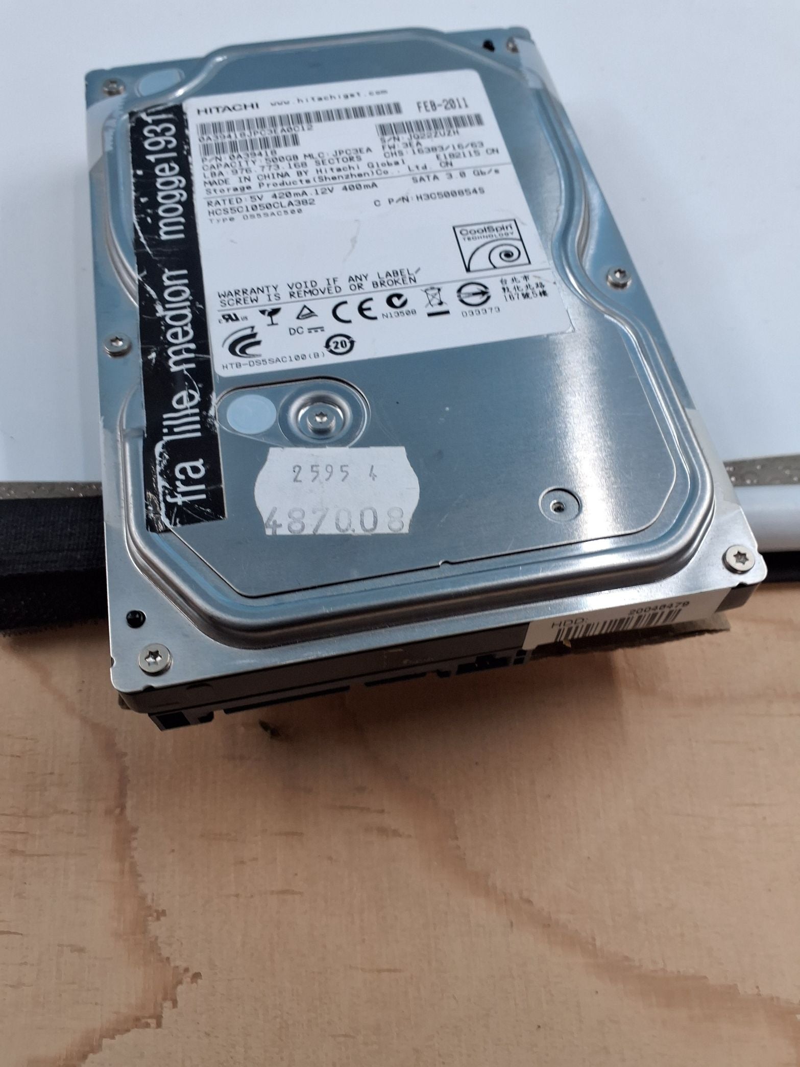 Hitachi harddisk