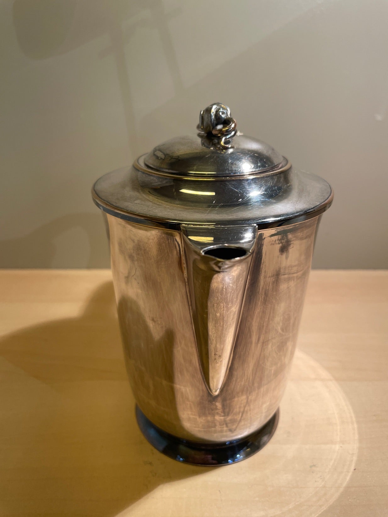 Kaffekande af sølvplet