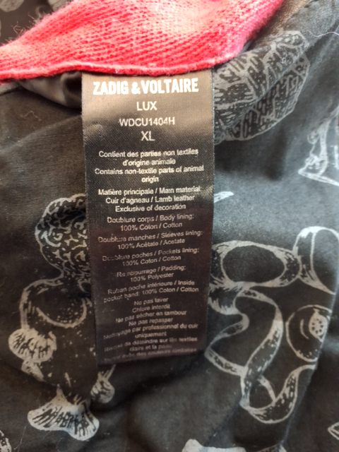 Zadig & Voltaire Skind Jakke