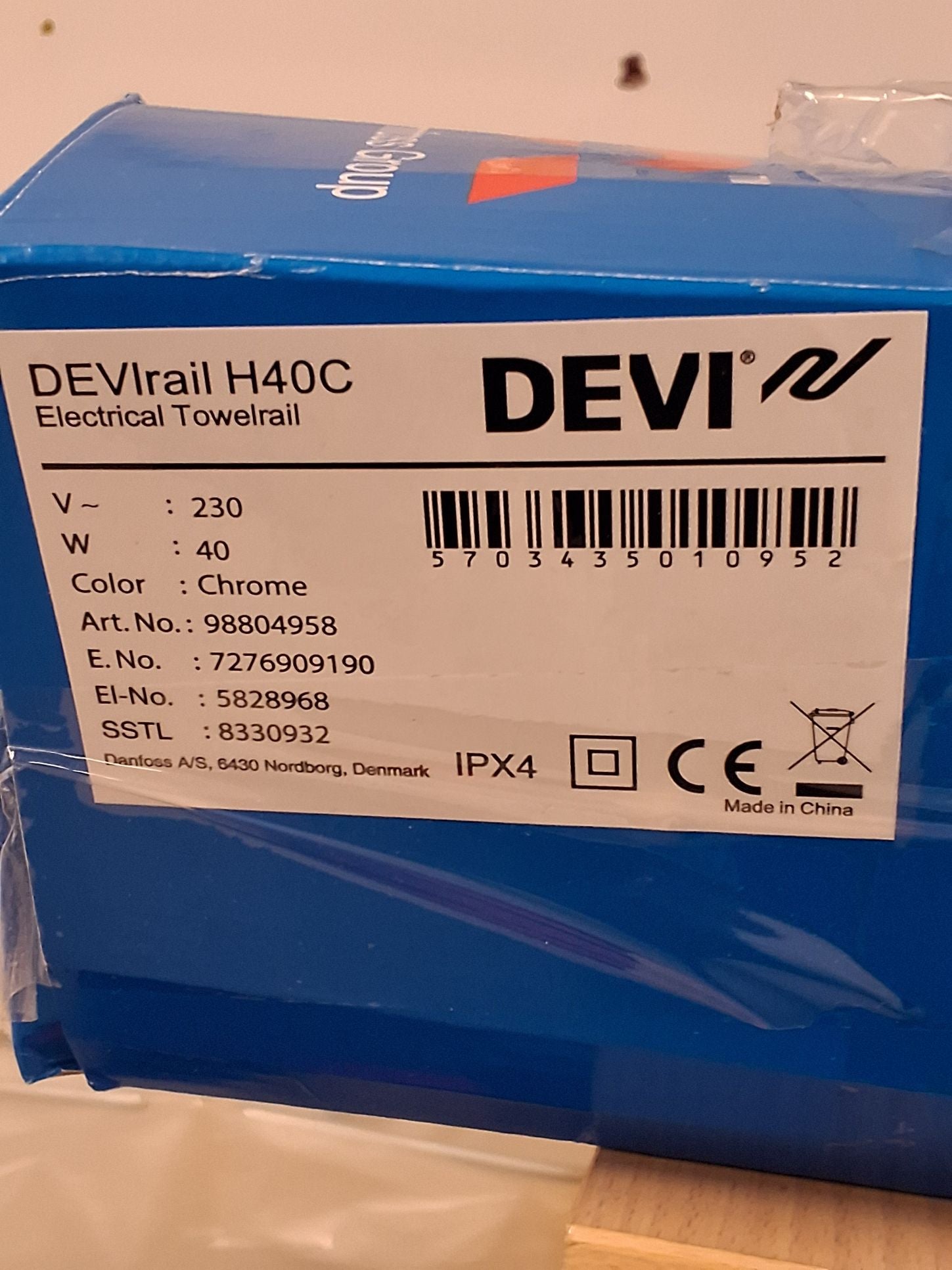 Elektrisk håndklædetørre, H40