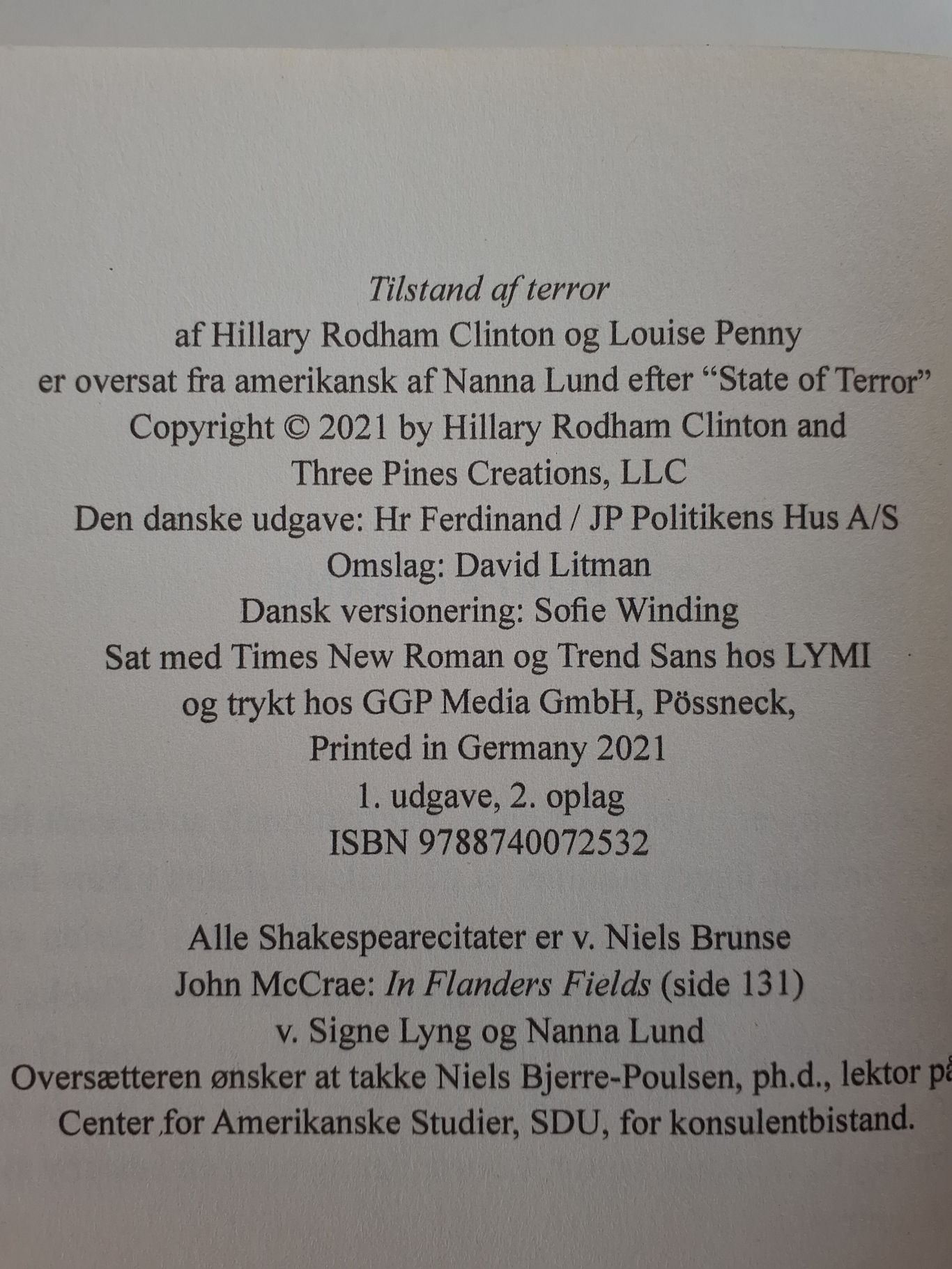 Bog: Hillary Clinton: Tilstand af terror