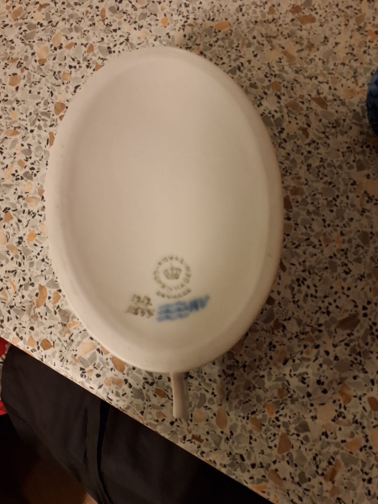 Blå vifte kaffekande m v