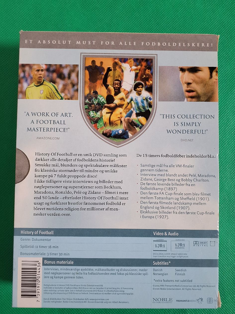 Dvd box History of Football