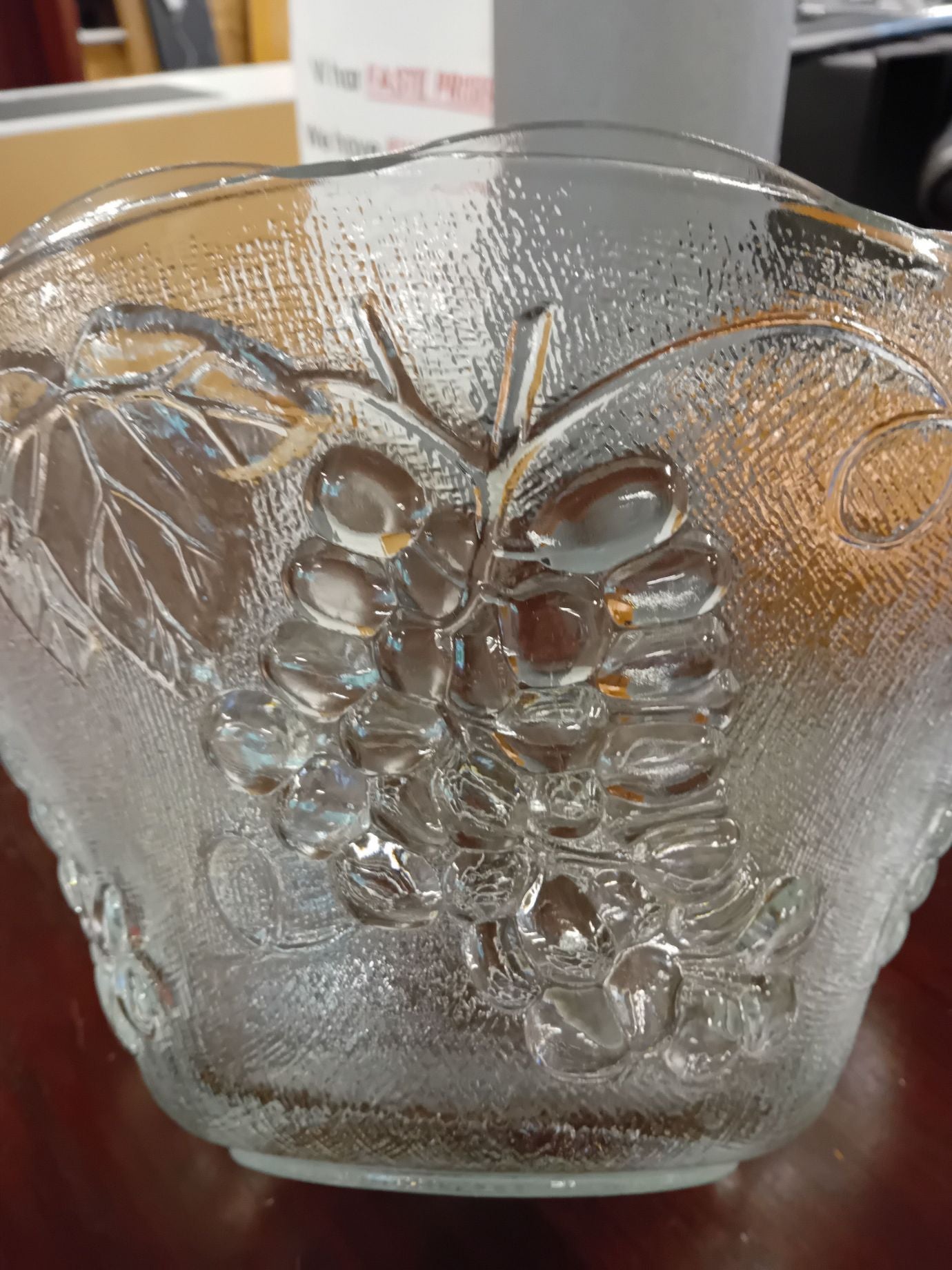 Glasskål.