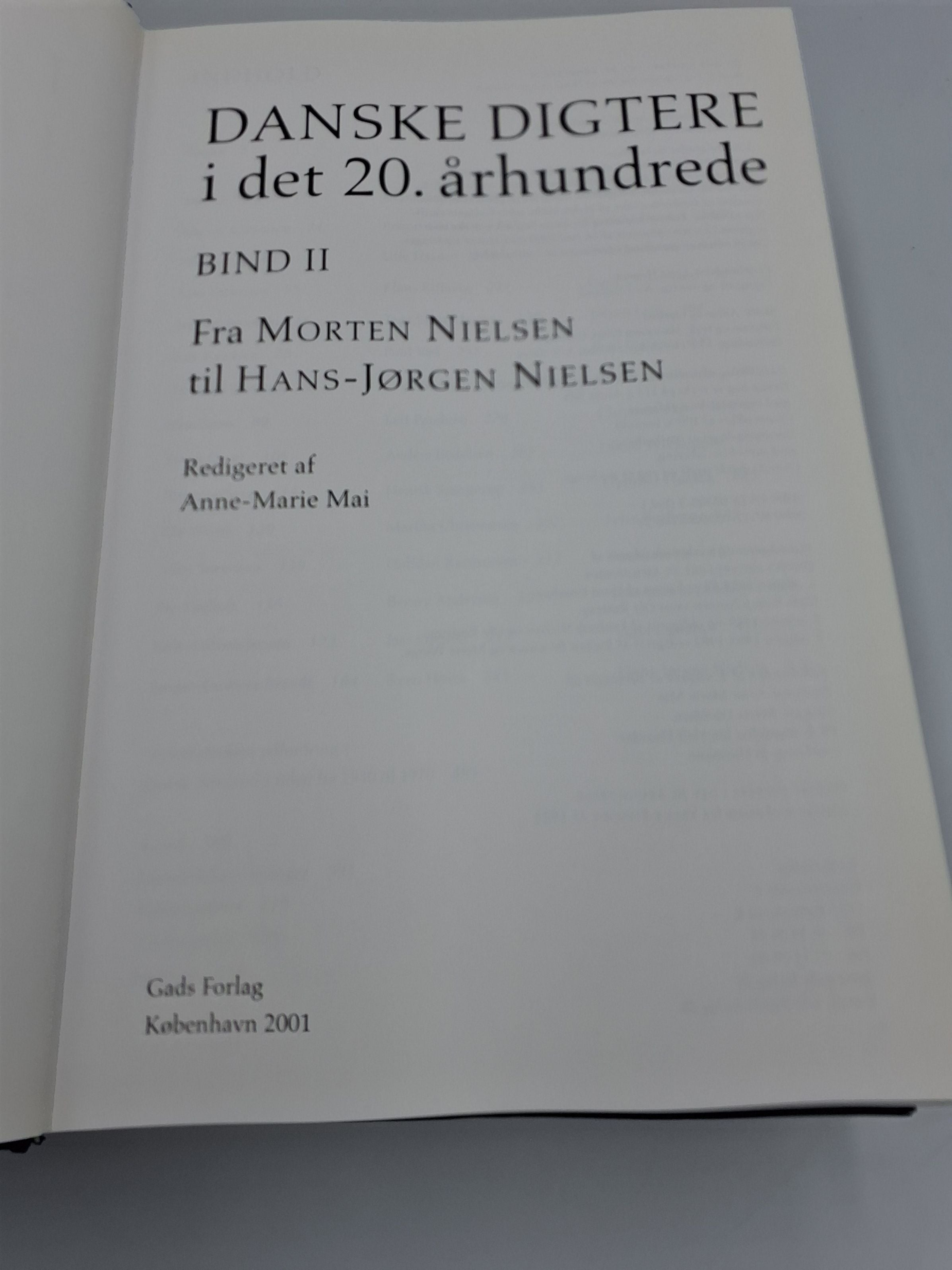 Bog: Danske Digtere i det 20. Århundrede, bd I, II, III