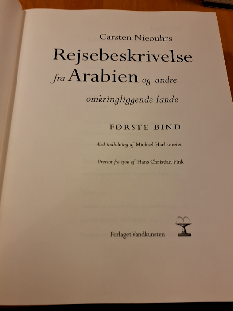 Carsten Niebuhrs Rejsebeskrivelse