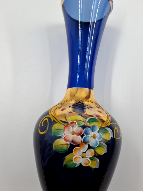 Blå murano vase