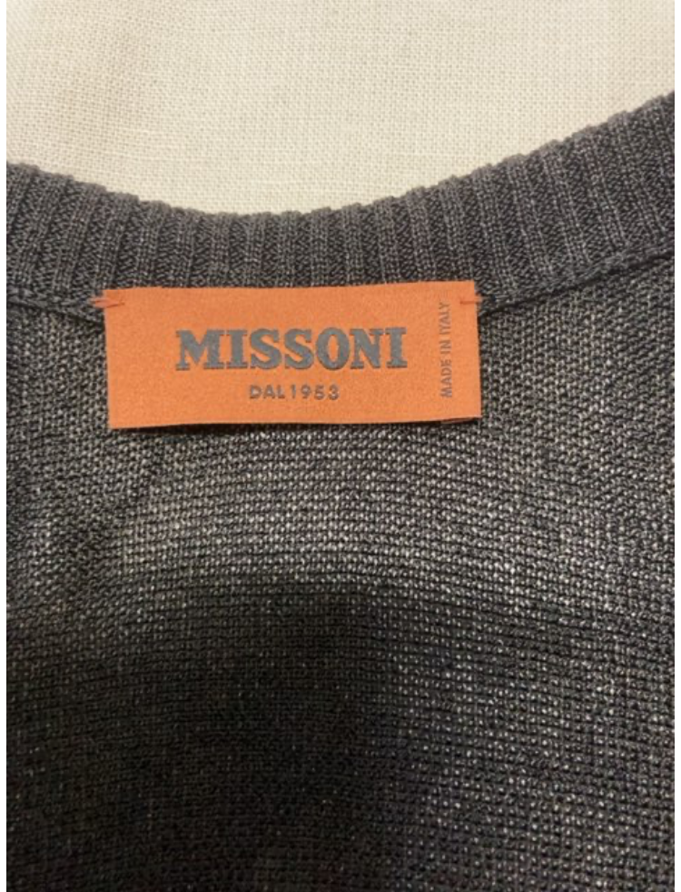 Missoni Top sort/guld