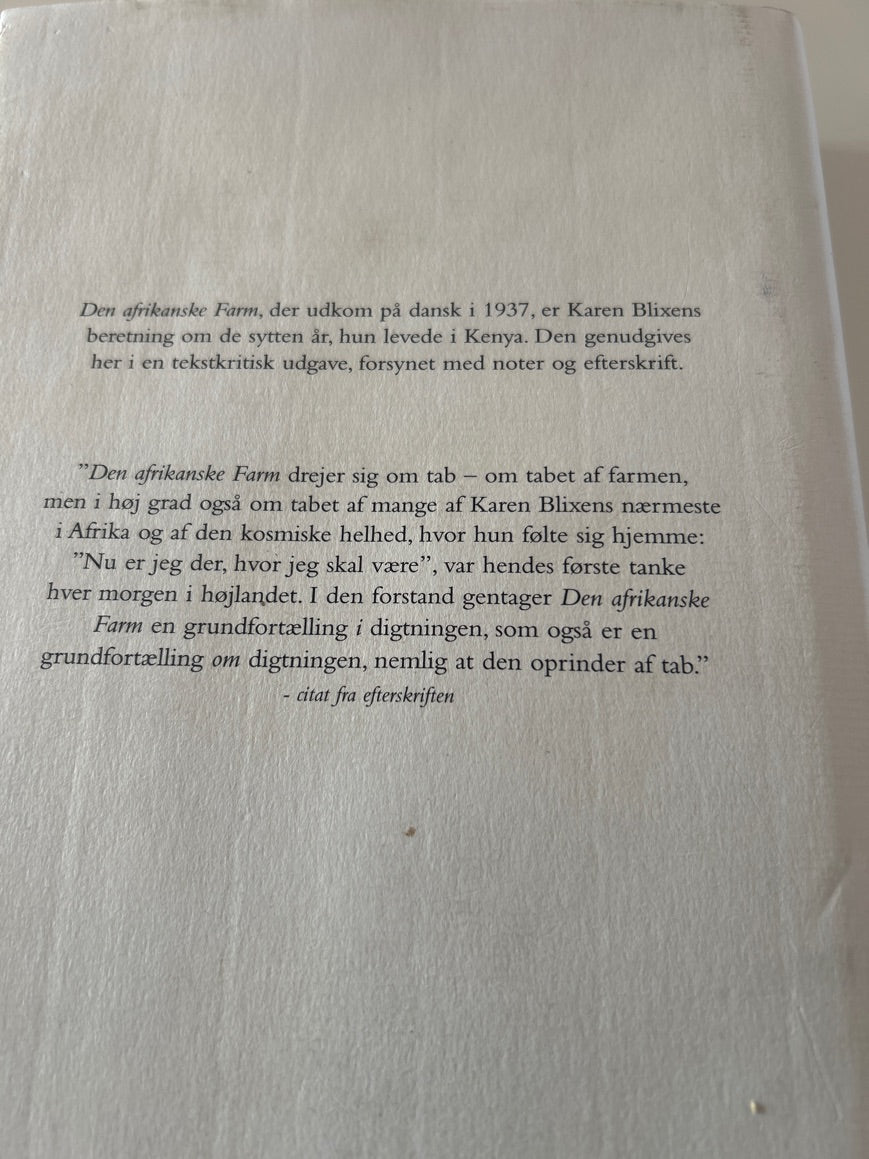 Den afrikanske farm af Karen Blixen