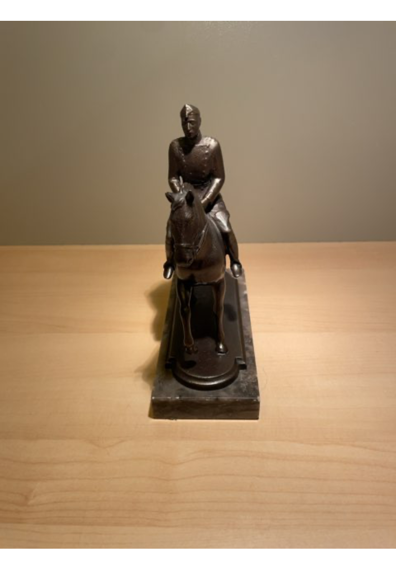 Bronze figur af Christian d. X