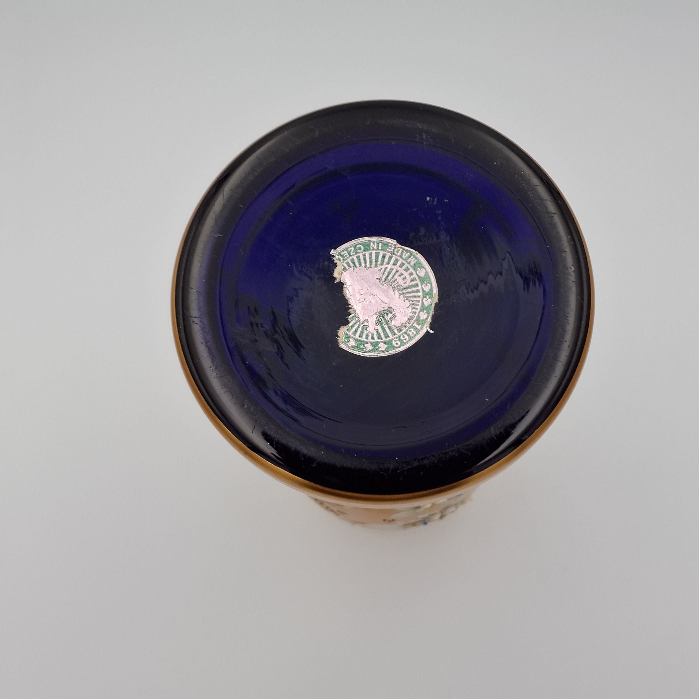 Vase m/24 karat guld