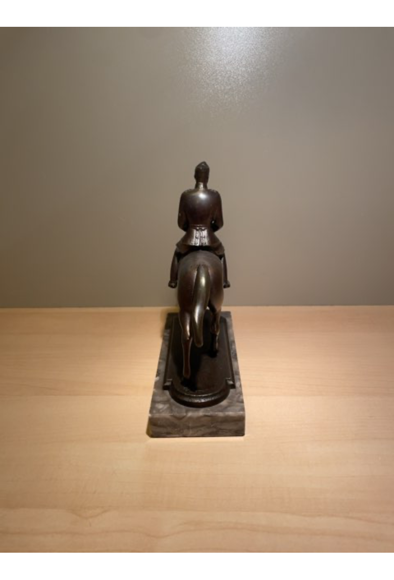 Bronze figur af Christian d. X