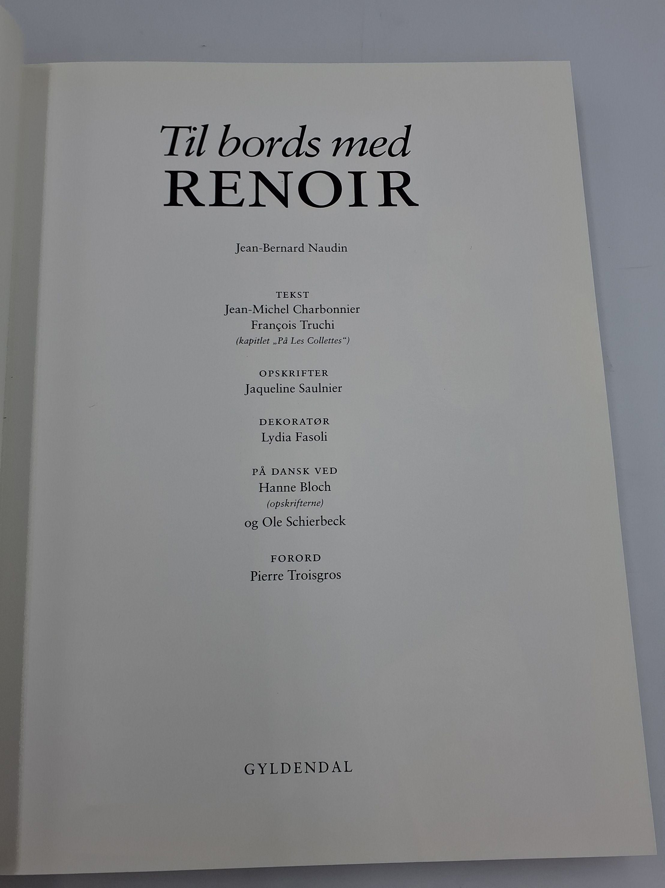 Bog: Til bords med Renoir