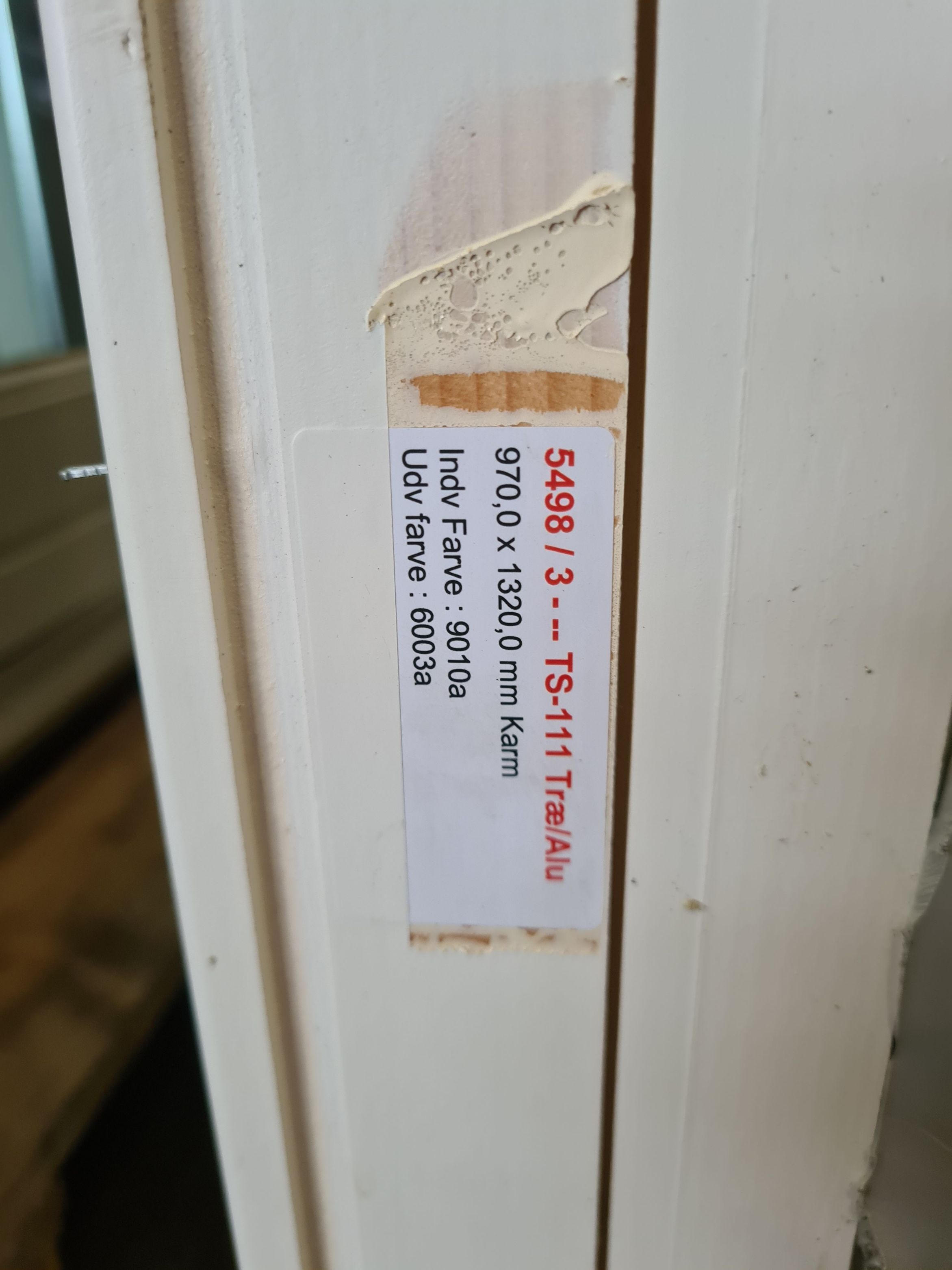 Træ/alu termovindue