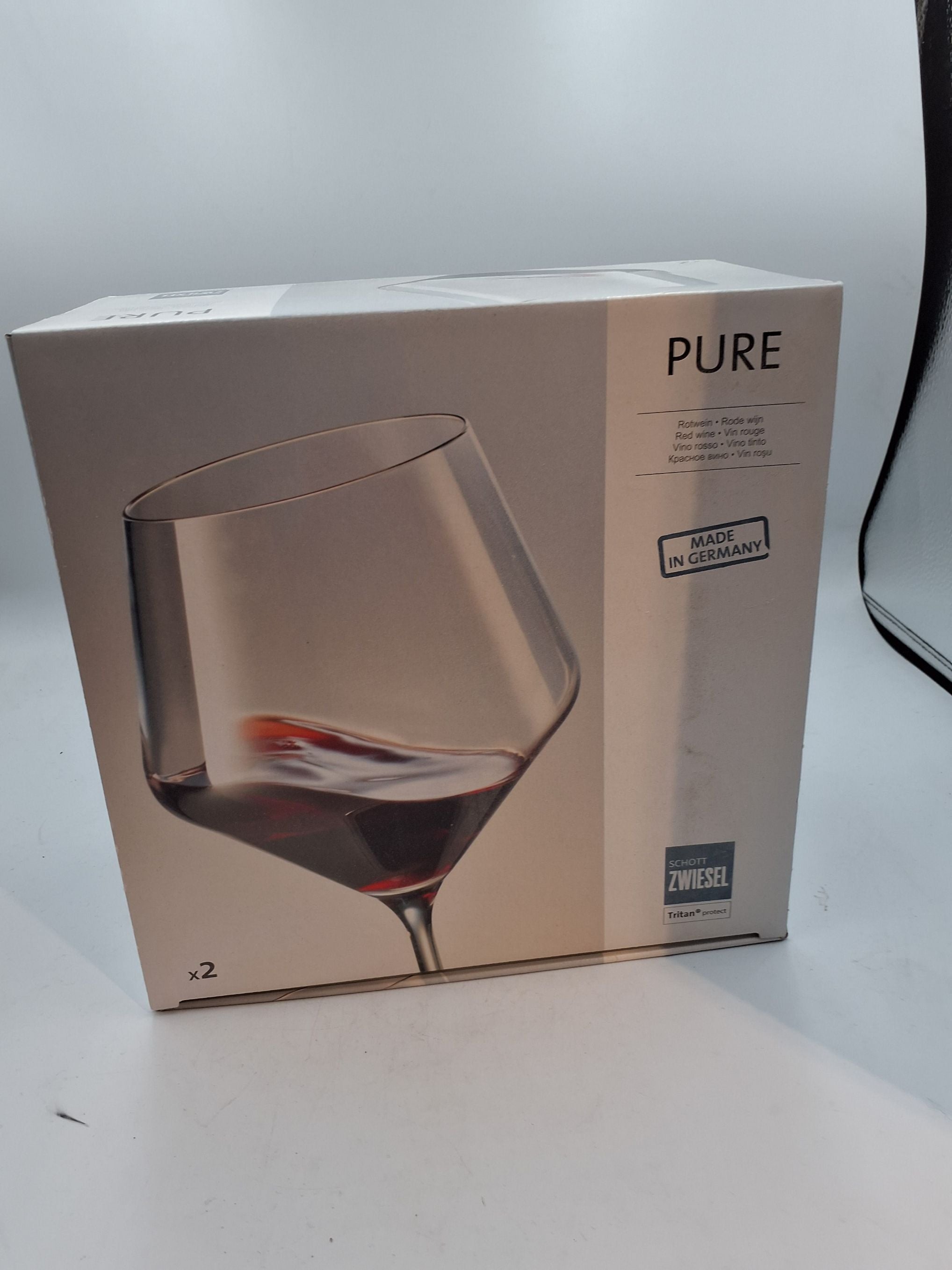 1 kasse rødvin glas